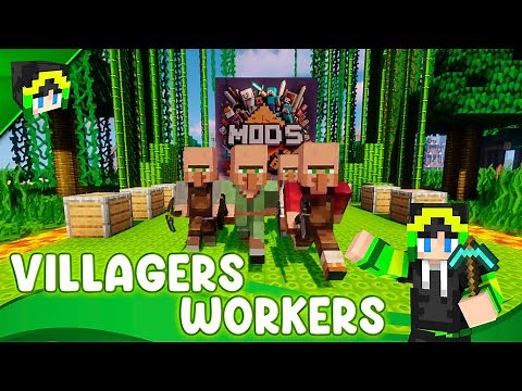 ALDEANOS TRABAJADORES | Villager Workers 1.20.1 | MODS DE MINECRAFT JAVA