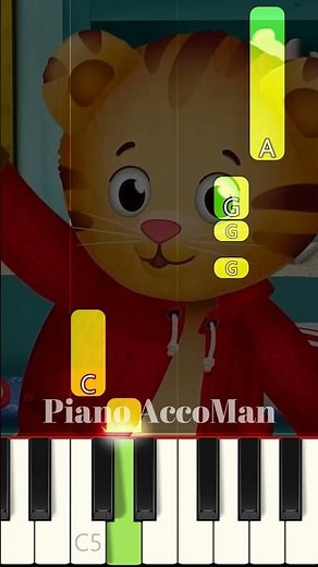 🎹 Good Morning Theme Song – Daniel Tiger’s Neighborhood Piano Tutorial Short