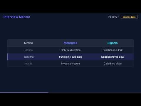 How cProfile Finds Python Performance Bottlenecks