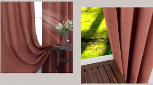 KOUFALL Terracotta Rust Colored Curtains for Living Room,Bronze Grommet Sheer Linen Boho Curtains for Bedroom Window 2 Panels,84 Inches Long,Terra Cotta