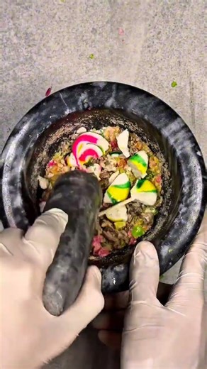 Oddly Satisfying Making Mask out of Candies #facemask #skincare #grwm #beautymask