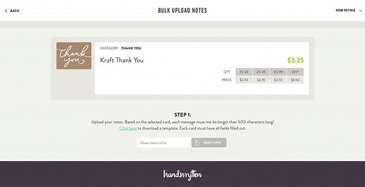 Sending Handwritten Cards in Bulk