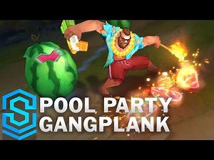 Pool Party Gangplank Skin Spotlight - Pre-Release - League of Legends