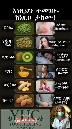 ለእነዚህ 6 የጤና ችግሮች ተፈጥሯዊ መፍትሄ የሚሆኑ ምግቦች! | Eat These 6 Foods to Cure Common Health Problems! 🍎🌿