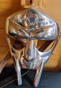 MF Doom Mask Gladiator Mad-villain Steel Face 18G Face Armour Medieval Helmet, Halloween - Etsy
