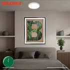 Ceiling Light LED Lamp 8.5W 1800lm Round Panel 33cm Energy Saving White Chrome  | eBay UK