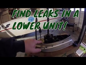Find and Change the Lower Unit Shift Linkage and Water Impeller Seals