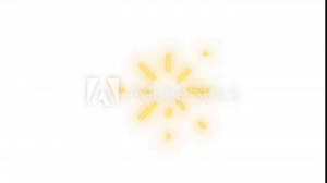 Firework neon animation. Sparks diverge animated icon glow effect. Firecracker explosion. Fire entertainment. Dynamic overlay on white background. HD video with alpha channel. Motion graphic