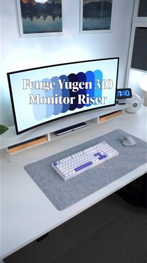Finally, a Monitor Stand That Actually Organizes Your Desk #monitorstand #minimalsetups #desksetup