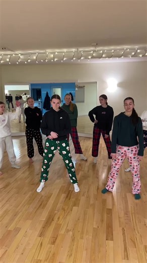Wednesday night dance with Paige!! #coredancecollective #partytime #christmaspjs