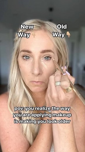 Lauren Hale on Instagram: "‼️Just a reminder, little tweaks to our makeup can make a big difference as we age‼️ If this doesn’t prove makeup placement makes a HUGE difference…I am not sure what will.👇🏼👇🏼👇🏼 If you are ready to follow someone who is your age and can teach you simple strategies for upgrading your makeup look….double tap & FOLLOW me for mature skin makeup tips!! I teach easy makeup for women 40+ Here are the differences between the two sides👇🏼 Old Way👇🏼 1. Contour placed t
