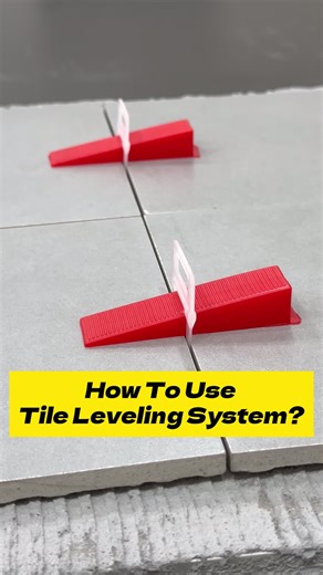 #Easytiling : Check out this amazing DIY tutorial on tiling floors using a tile leveling system. #tileperfection #homerenovationtips #tilelevelingsystem #titokDIY #tilespacer #tiletools #tilework #tileleveler