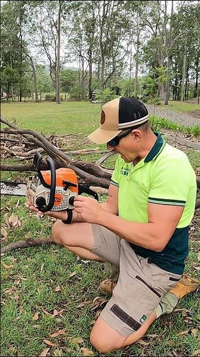 Never run out of bar oil again Stihl MS180 Chainsaw tip! #shorts #chinsaw #sthil #ms180 #diy