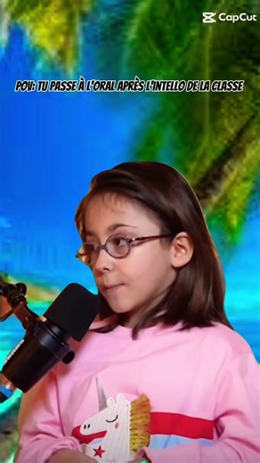 pov tu passe à l'oral après l'intello de la classe