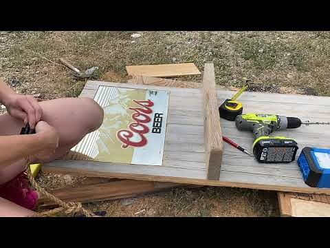 Off-grid cabin mini bar | Rustic mini bar DIY