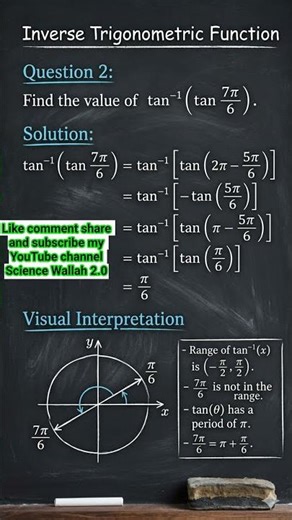 Class 12 Math: Inverse Trigonometric Functions Important questions for Board 2026#maths