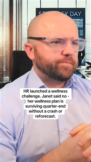 HR launched a wellness challenge. Janet declined the invite. Her reason? “My wellness plan is closing quarter-end without a system crash or a surprise reforecast.” While others competed for a branded water bottle, Janet took an actual lunch break. She’s now the healthiest in the department — and the only one not pretending. No Fitbit. No group chat. No branded hoodie. Just peace, precision, and passive-aggressive Outlook calendar blocks. #JanetFromAccounts #WorkplaceSatire #WellnessChallenge #Co