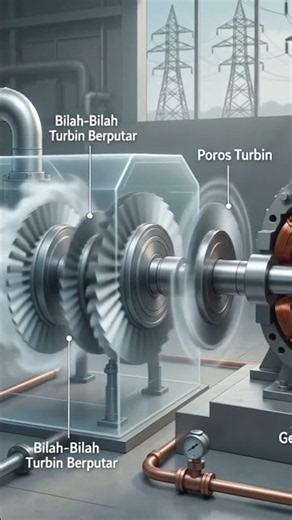 Proses Mengubah Batu Bara Menjadi Energi Listrik #electric #listrik #boiler #powerplant #pltu
