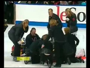 Chute patinage artistique