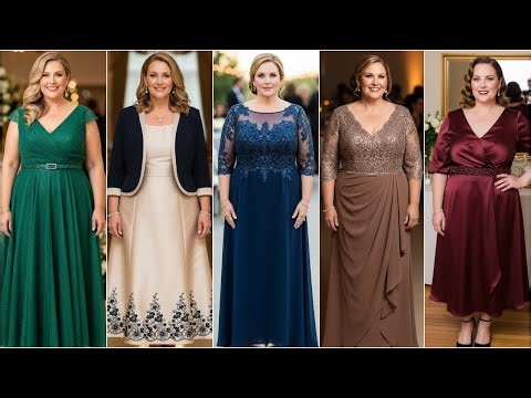 Eye-Catching Plus Size Mother of the Bride Dresses: Trendy Flattering Outfits for Bride's Moms