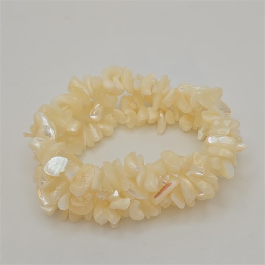 New! 1980s AVON Mother of Pearl Bracelet Shell Chip Stretch 8" Retired in Box - Etsy