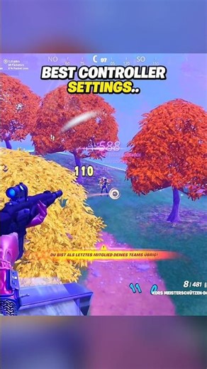 BEST Controller SETTINGS & Sensitivityfor Aimbot 👀🎯 #fyp #fortnite #fortnitesettings