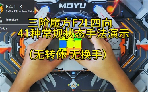 F2L四向手法演示（第一期）