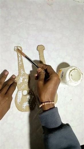 paper guitar 🎸 Craft#diy #papercraft