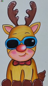 19K views · 252 reactions | Christmas Reindeer easy drawing #drawing #drawingforkids #merrychristmas | Drawing Book | Facebook