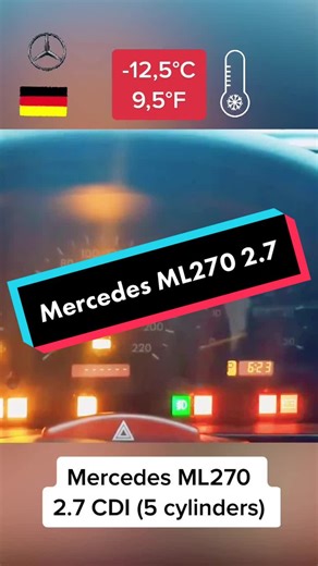 Mercedes ML270 CDI 5 Cylinders #Mercedes #MercedeBenz #ML270 #CDI #Diesel #ml270cdi #Engine #ColdCars #Cold #Germany #ColdStart #ForYou