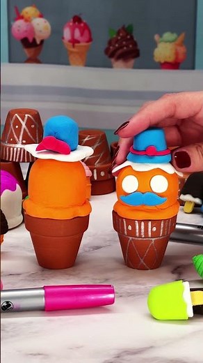 Fun With Crayola Model Magic #crayola #icecream #clay #modelmagic #craft #crafting #art #shorts