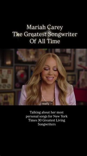 Mariah Carey Took Four Years To Write A Song in New Interview #mariahcarey #music