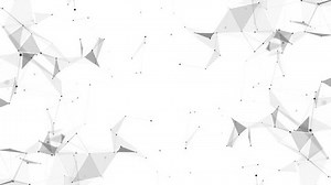 Abstract geometric background with connecting points and lines. Abstract white digital background. Network concept. Big data complex with compounds. 3D rendering.
