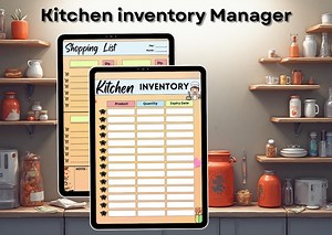 Kitchen Inventory Manager | Pantry Organizer for Home and Meal Planning | Grocery Tracker and Shopping List for Easy Kitchen Management - Etsy Canada