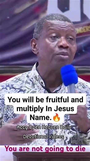 You will be fruitful and multiply In Jesus Name.🔥🙏 #RCCG #rccguk #PastorEAAdeboye #rccgworldwide #RCCGNYAYA #rccgonline #RCCGYAYA #rccgtheamericas #rccgopenheavendailydevotionalvideos | Rccg Open Heaven Daily Devotional Videos