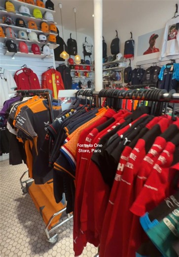 Vintage Formula One shopping in Paris