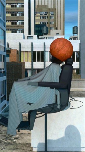 when your barber got distracted🤣🤣 #blender