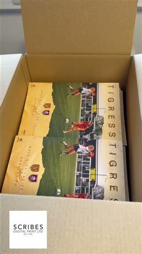 Football programme printing and finishing at Scribes in Hull #shorts