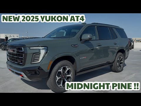 REFRESHED 2025 YUKON AT4! NEW MIDNIGHT PINE COLOR!!
