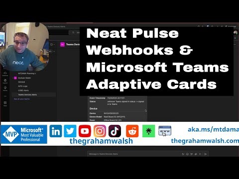 Neat Pulse powered Microsoft Teams Devices Alerts Setup with Webhooks