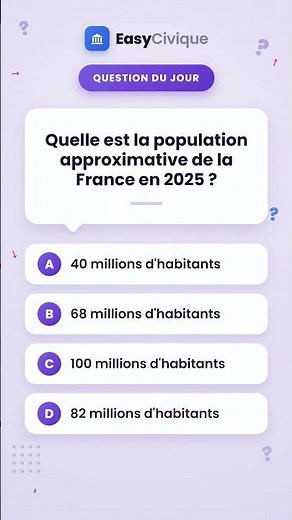 Quelle est la population approximative de la France en 2025 ?