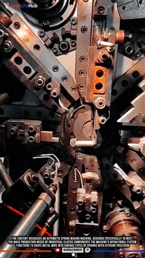 Innovation Spring Making: Automatic Wire Coiling, Precision Forming, Industrial Speed #tech