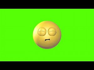 3D Rolling Eyes Emoji Loop Emoji Loop Green Screen Animation | Royalty-Free | face emoji