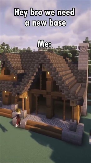 Building a Log Cabin In Minecraft!🏡 #minecraft #minecraftbuilding ,#minecrafttutorial