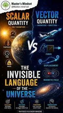 Scalar Quantity and Vector Quantity: The Invisible Language of the Universe