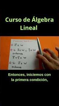 How can you tell if a set is a vector subspace? 🤔 I'll show you here!