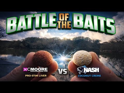 CCMoore Pro-Stim Liver vs Nash Coconut Creme - Battle Of The Baits / Bait Off - Who will win?