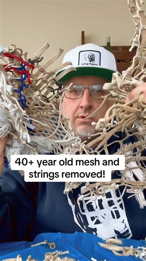 Gotta clean up that old lacrosse mesh!