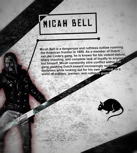 The Greatest Villain In Gaming🐀 #rdr2 #micahbell