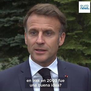 Macron rechaza una intervención militar en Irán y advierte del riesgo de repetir errores como Irak o Libia #Macron #Irán | Euronews Español